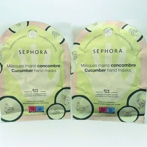 2 SEPHORA CUCUMBER HAND MASK